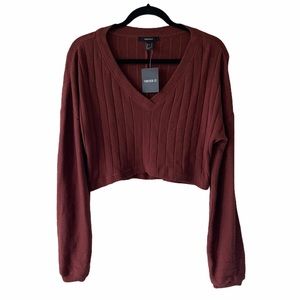 Forever 21 Long Sleeve Crop Top